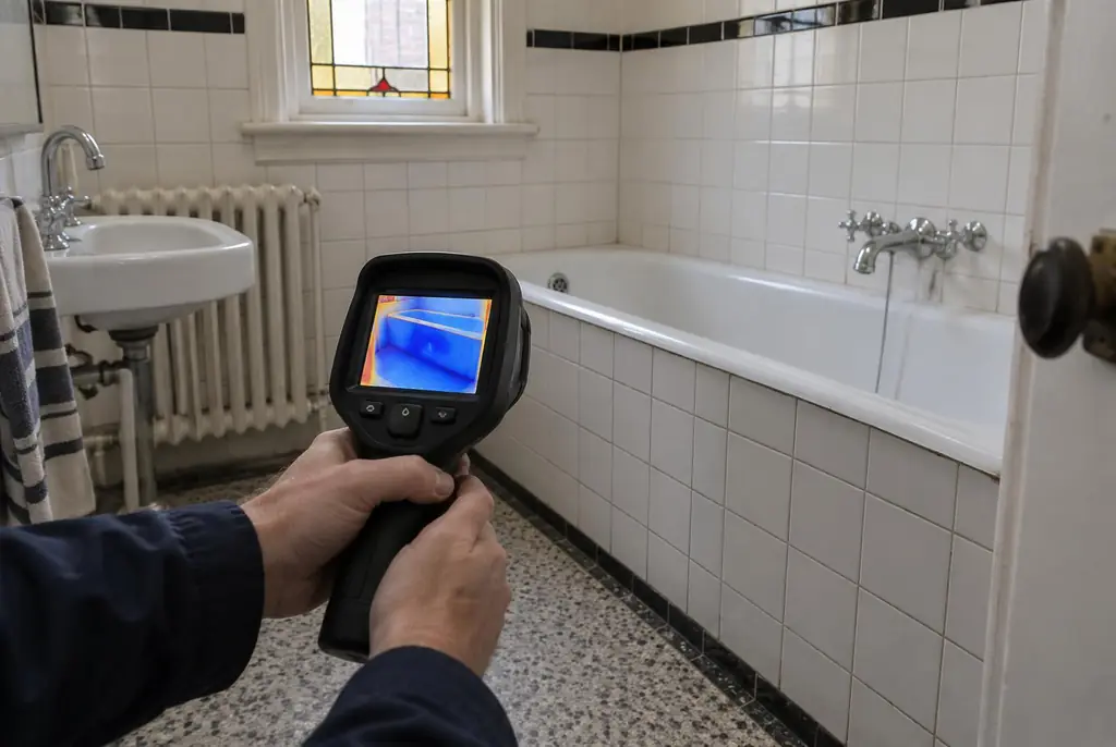 Lekdetectie Beekbergen – onderzoek in een badkamer van een oudere woning